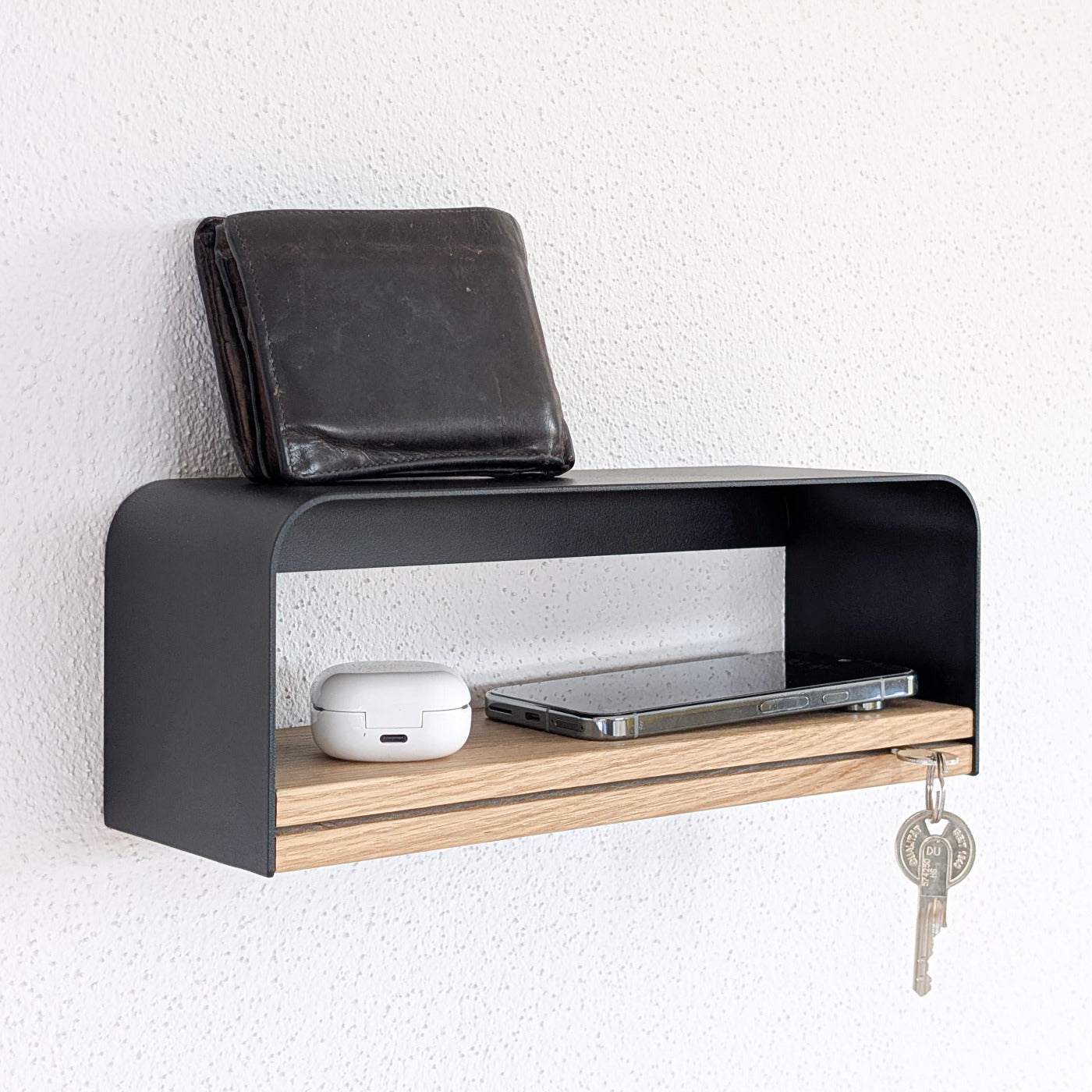 Schlüsselablage Metall schwarz